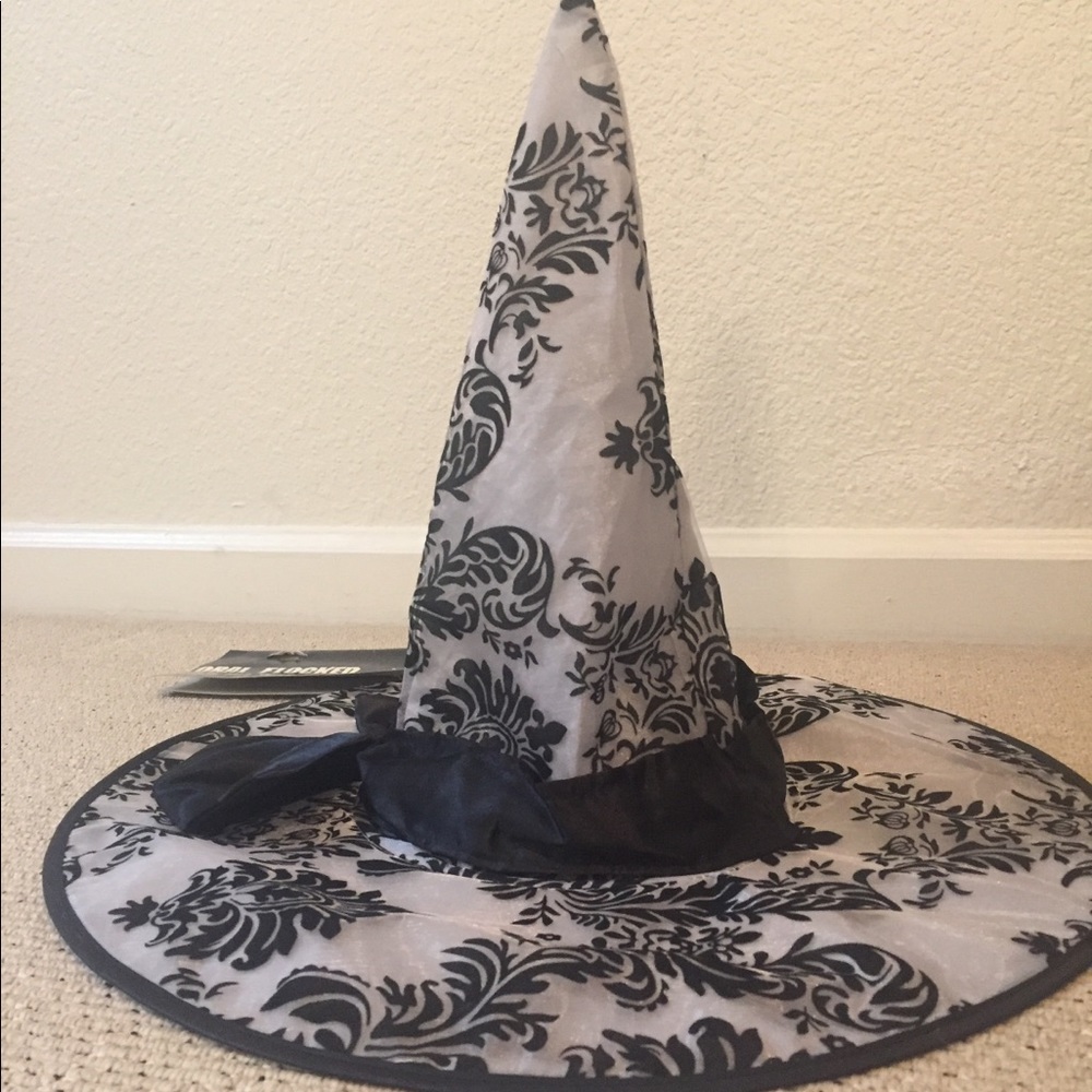 Flocked Witch Hat